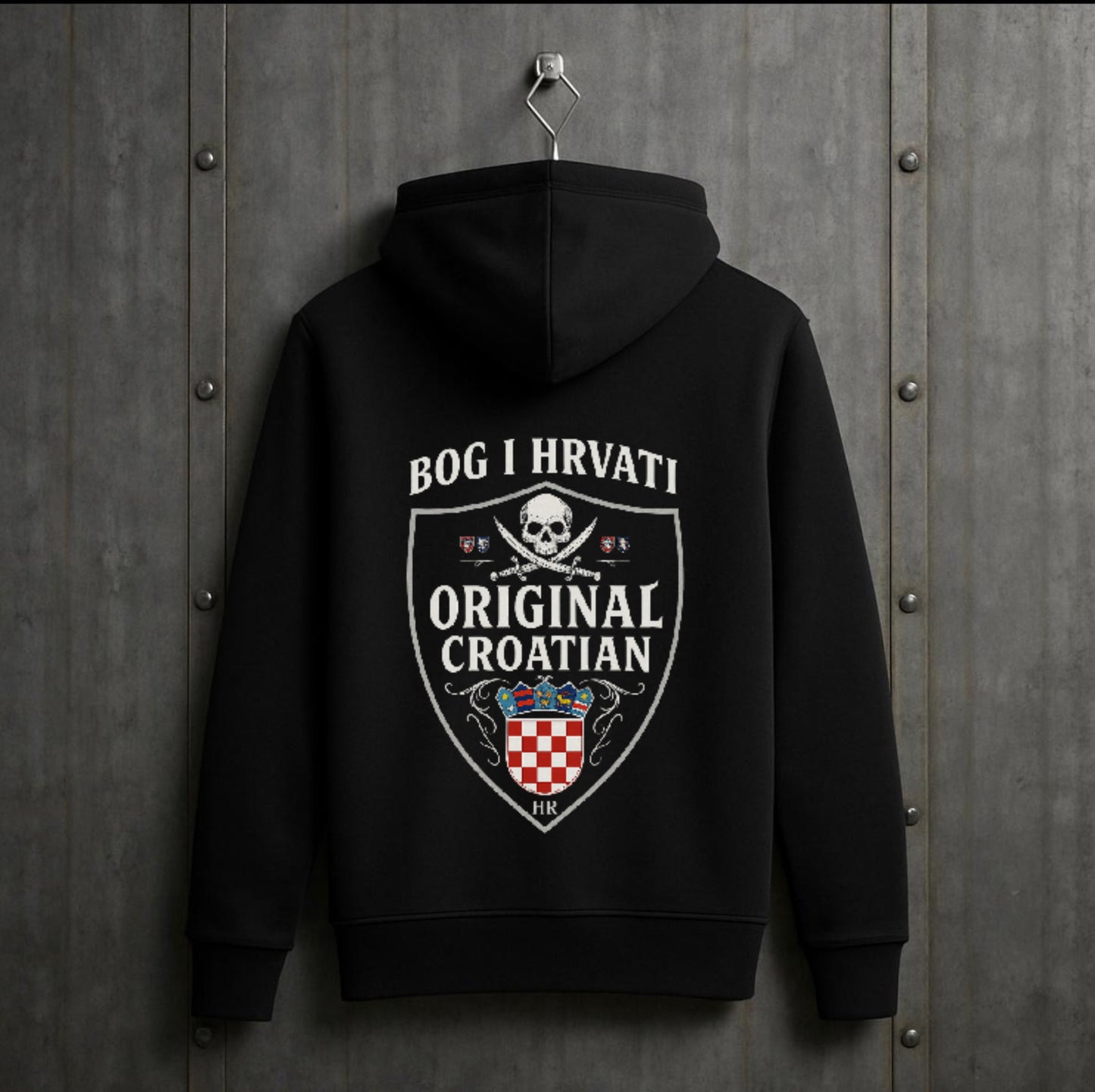 Croatian Outlaw HigherBlanks Premium Hoodie