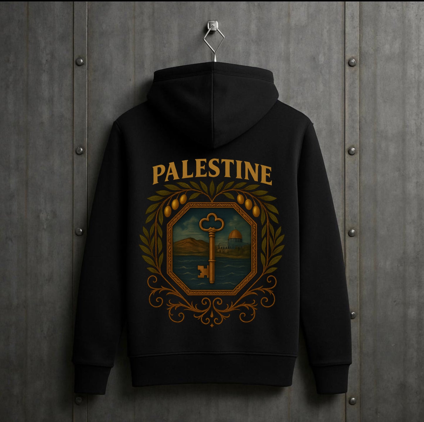 Key of Return Falastin HigherBlanks Premium Hoodie